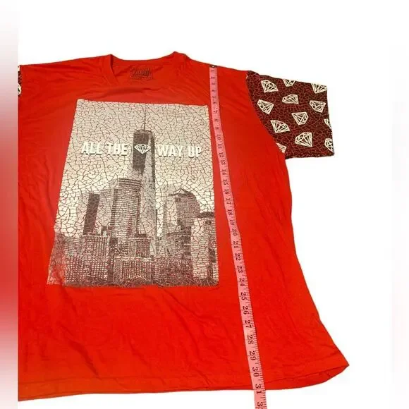 Fresh Laundry Short Sleeve T-Shirt Downtown Diamond Graphic Design Men's 3XL - Picture 6 of 6